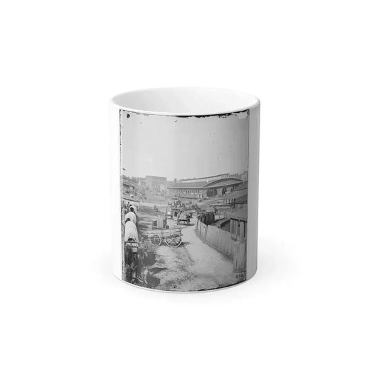 Atlanta, Ga. Railroad Depot; a Nearer View (U.S. Civil War) Color Changing Coffee Mug 11oz Default Title 11oz - Go Mug Yourself