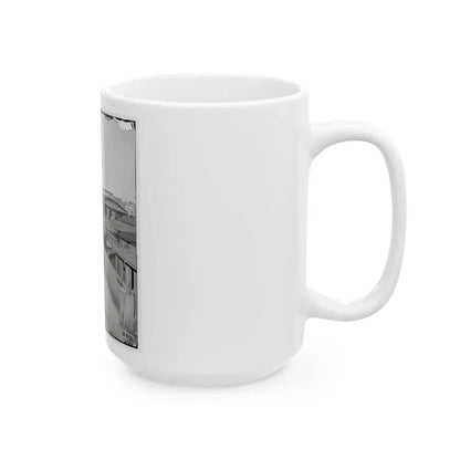 Atlanta, Ga. Railroad Depot; A Nearer View (U.S. Civil War) White Coffee Mug - Go Mug Yourself