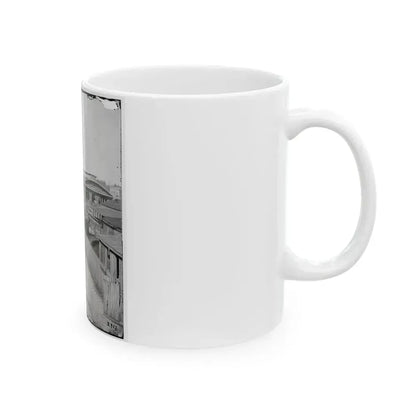 Atlanta, Ga. Railroad Depot; A Nearer View (U.S. Civil War) White Coffee Mug - Go Mug Yourself