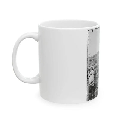 Atlanta, Ga. Railroad Depot; A Nearer View (U.S. Civil War) White Coffee Mug - Go Mug Yourself