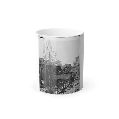 Atlanta, Ga. Ruins of Depot, Blown Up on Sherman's Departure (U.S. Civil War) Color Changing Coffee Mug 11oz Default Title - Go Mug Yourself