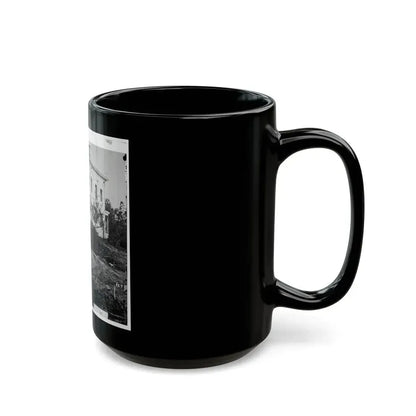 Atlanta, Ga. The Shell-Damaged Ponder House (U.S. Civil War) Black Coffee Mug - Go Mug Yourself