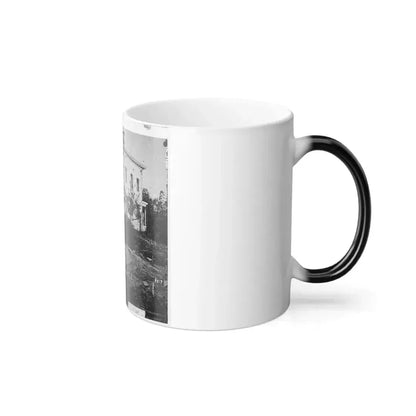 Atlanta, Ga. The Shell-Damaged Ponder House (U.S. Civil War) Color Changing Coffee Mug 11oz - Go Mug Yourself