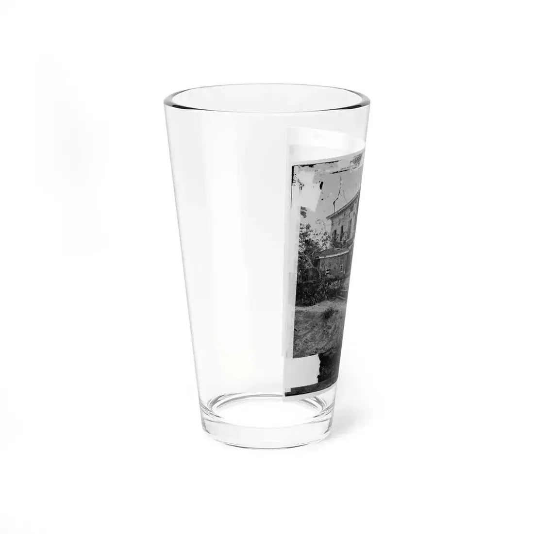 Atlanta, Ga. The Shell-Damaged Ponder House (U.S. Civil War) Pint Glass 16oz - Go Mug Yourself