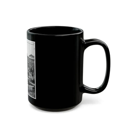 Atlanta, Ga. Trout House, Masonic Hall, And Federal Encampment On Decatur Street (U.S. Civil War) Black Coffee Mug - Go Mug Yourself