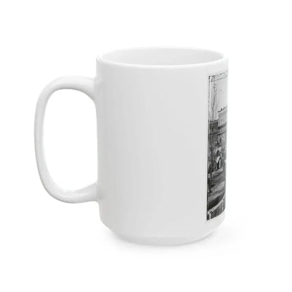 Atlanta, Ga. Trout House, Masonic Hall, And Federal Encampment On Decatur Street (U.S. Civil War) White Coffee Mug - Go Mug Yourself