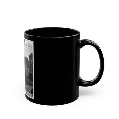 Atlanta, Ga. Wagon Train On Marietta Street (U.S. Civil War) Black Coffee Mug - Go Mug Yourself