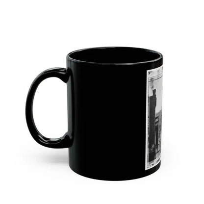 Atlanta, Ga. Wagon Train On Marietta Street (U.S. Civil War) Black Coffee Mug - Go Mug Yourself