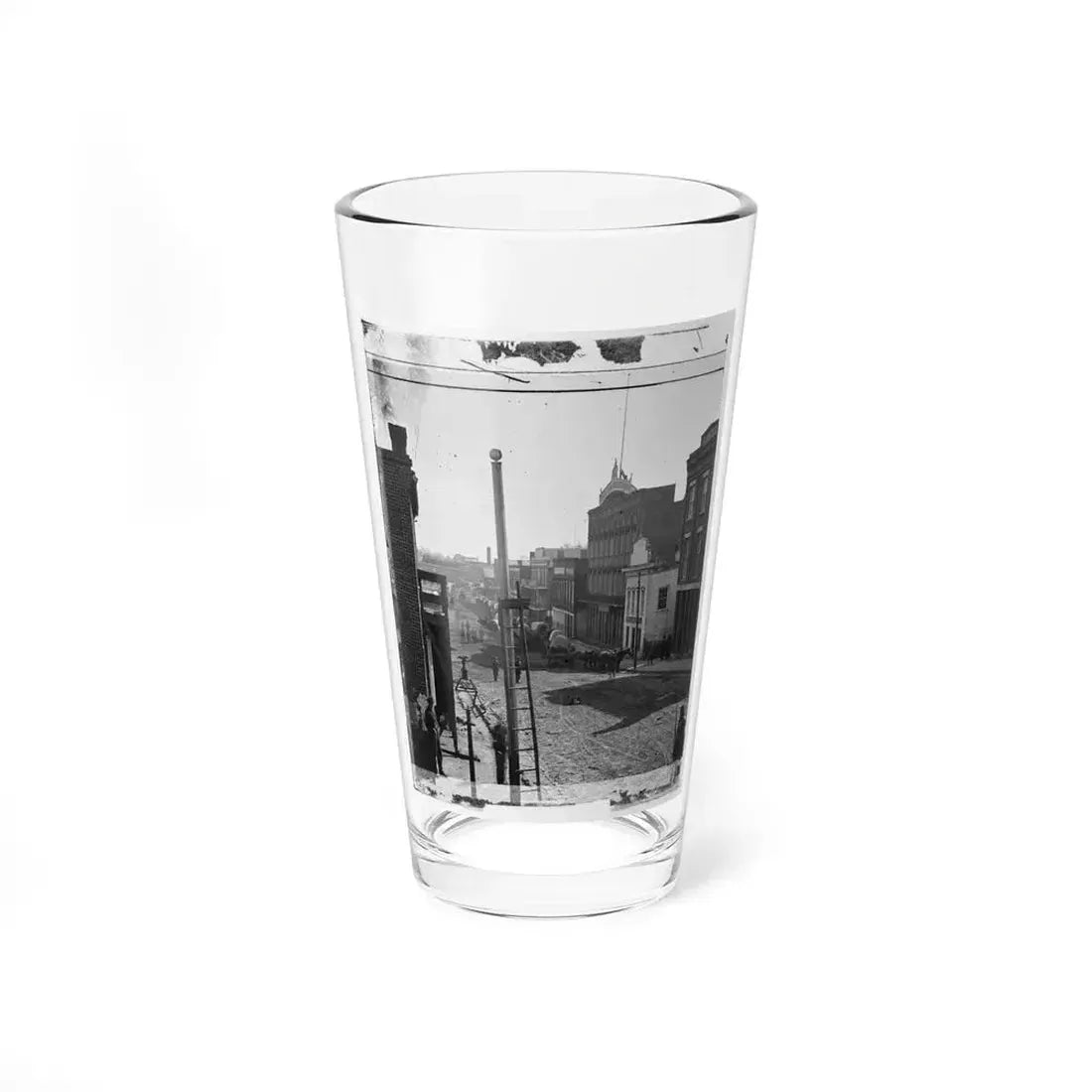 Atlanta, Ga. Wagon Train On Marietta Street (U.S. Civil War) Pint Glass 16oz - Go Mug Yourself
