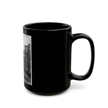 Atlanta, Ga. Atlanta Intelligencer Office By The Railroad Depot (U.S. Civil War) Black Coffee Mug-Go Mug Yourself