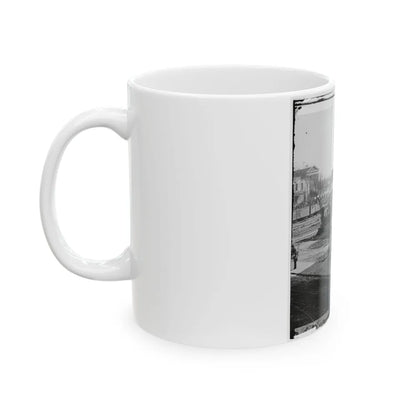 Atlanta, Ga. Atlanta Intelligencer Office By The Railroad Depot (U.S. Civil War) White Coffee Mug-Go Mug Yourself