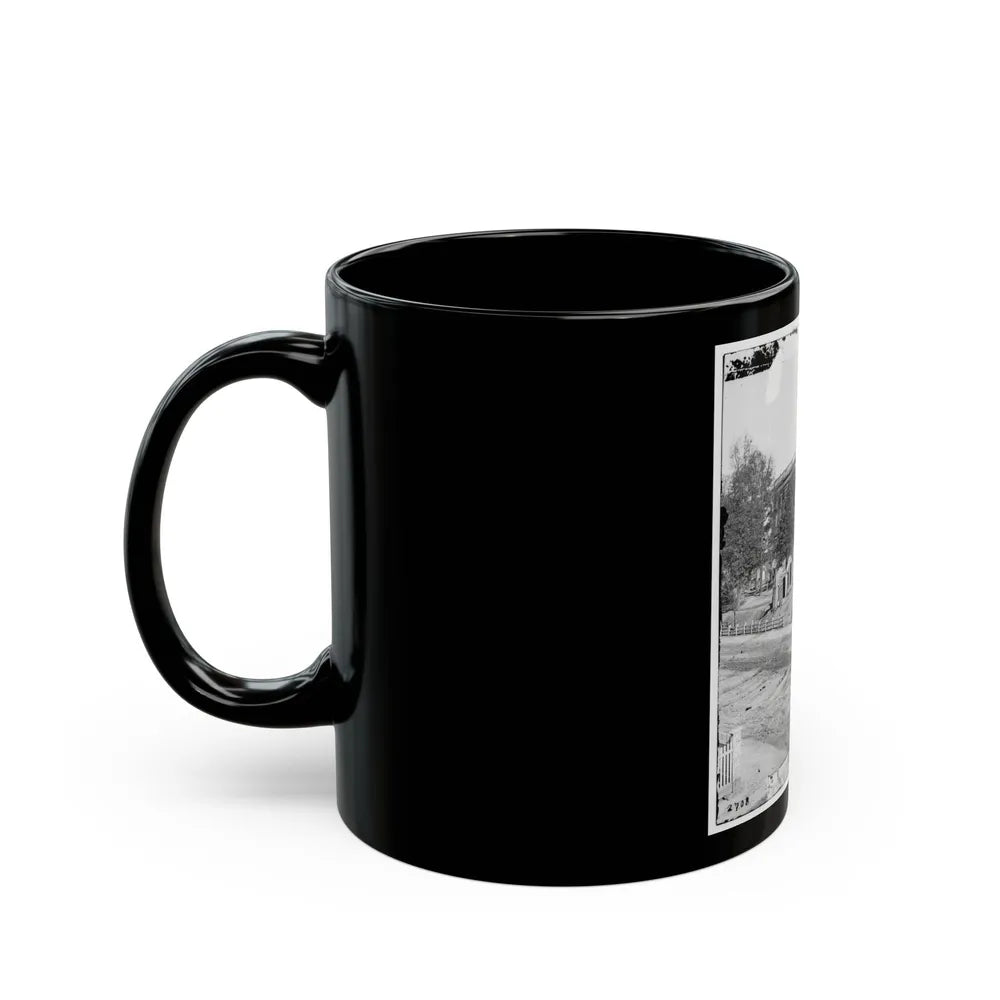 Atlanta, Ga. City Hall; Camp Of 2d Massachusetts Infantry On The Grounds (U.S. Civil War) Black Coffee Mug-Go Mug Yourself