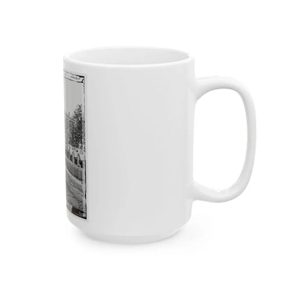 Atlanta, Ga. City Hall; Camp Of 2d Massachusetts Infantry On The Grounds (U.S. Civil War) White Coffee Mug-Go Mug Yourself