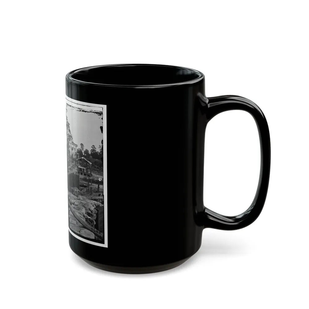 Atlanta, Ga. Confederate Palisades And Chevaux-De-Frise Near Potter House (U.S. Civil War) Black Coffee Mug-Go Mug Yourself