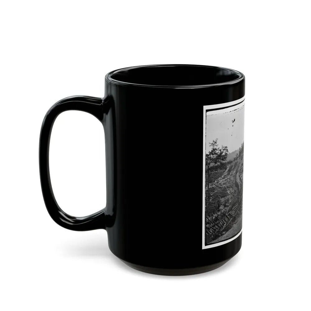 Atlanta, Ga. Confederate Palisades And Chevaux-De-Frise Near Potter House (U.S. Civil War) Black Coffee Mug-Go Mug Yourself