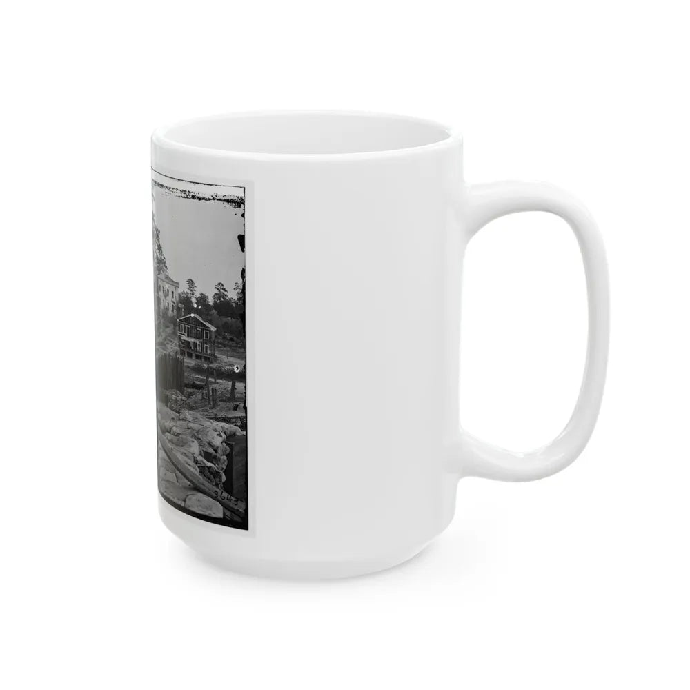 Atlanta, Ga. Confederate Palisades And Chevaux-De-Frise Near Potter House (U.S. Civil War) White Coffee Mug-Go Mug Yourself