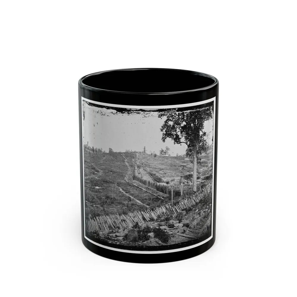 Atlanta, Ga. Confederate Palisades, On North Side Of City (U.S. Civil War) Black Coffee Mug-11oz-Go Mug Yourself