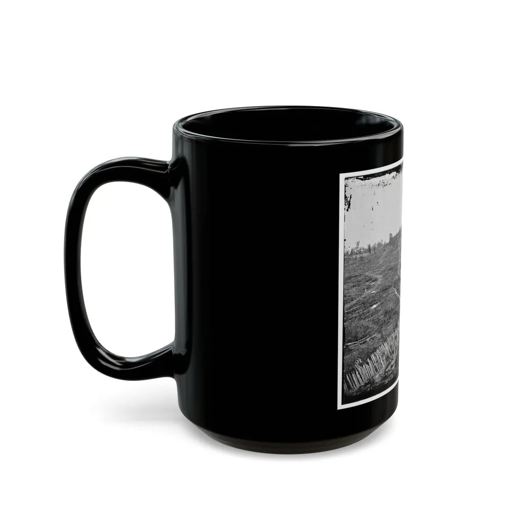 Atlanta, Ga. Confederate Palisades, On North Side Of City (U.S. Civil War) Black Coffee Mug-Go Mug Yourself