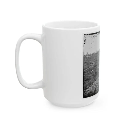 Atlanta, Ga. Confederate Palisades, On North Side Of City (U.S. Civil War) White Coffee Mug-Go Mug Yourself