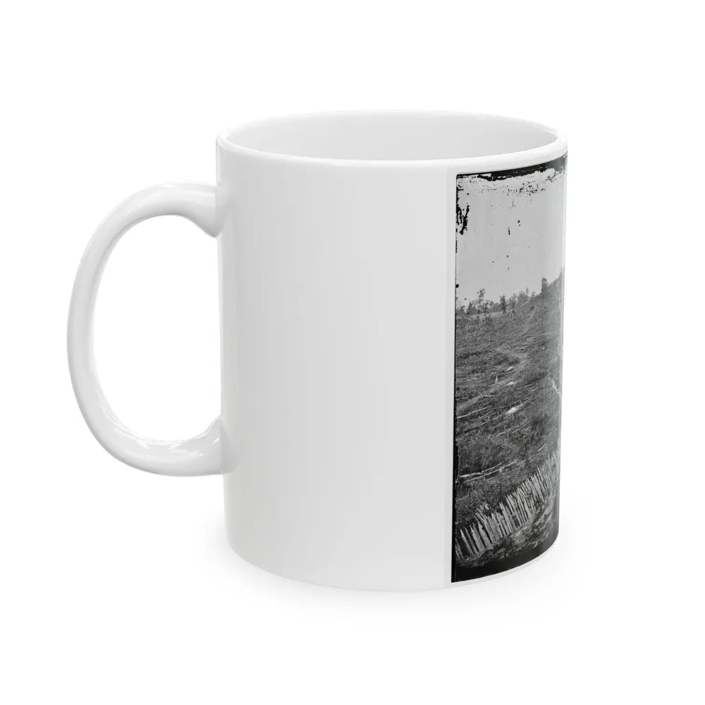 Atlanta, Ga. Confederate Palisades, On North Side Of City (U.S. Civil War) White Coffee Mug-Go Mug Yourself