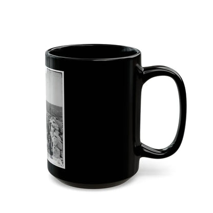 Atlanta, Ga. Federal Soldiers By Gun In Captured Fort (U.S. Civil War) Black Coffee Mug-Go Mug Yourself