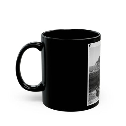 Atlanta, Ga. Federal Soldiers By Gun In Captured Fort (U.S. Civil War) Black Coffee Mug-Go Mug Yourself