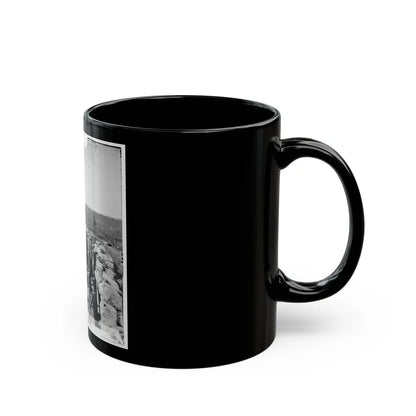 Atlanta, Ga. Federal Soldiers By Gun In Captured Fort (U.S. Civil War) Black Coffee Mug-Go Mug Yourself