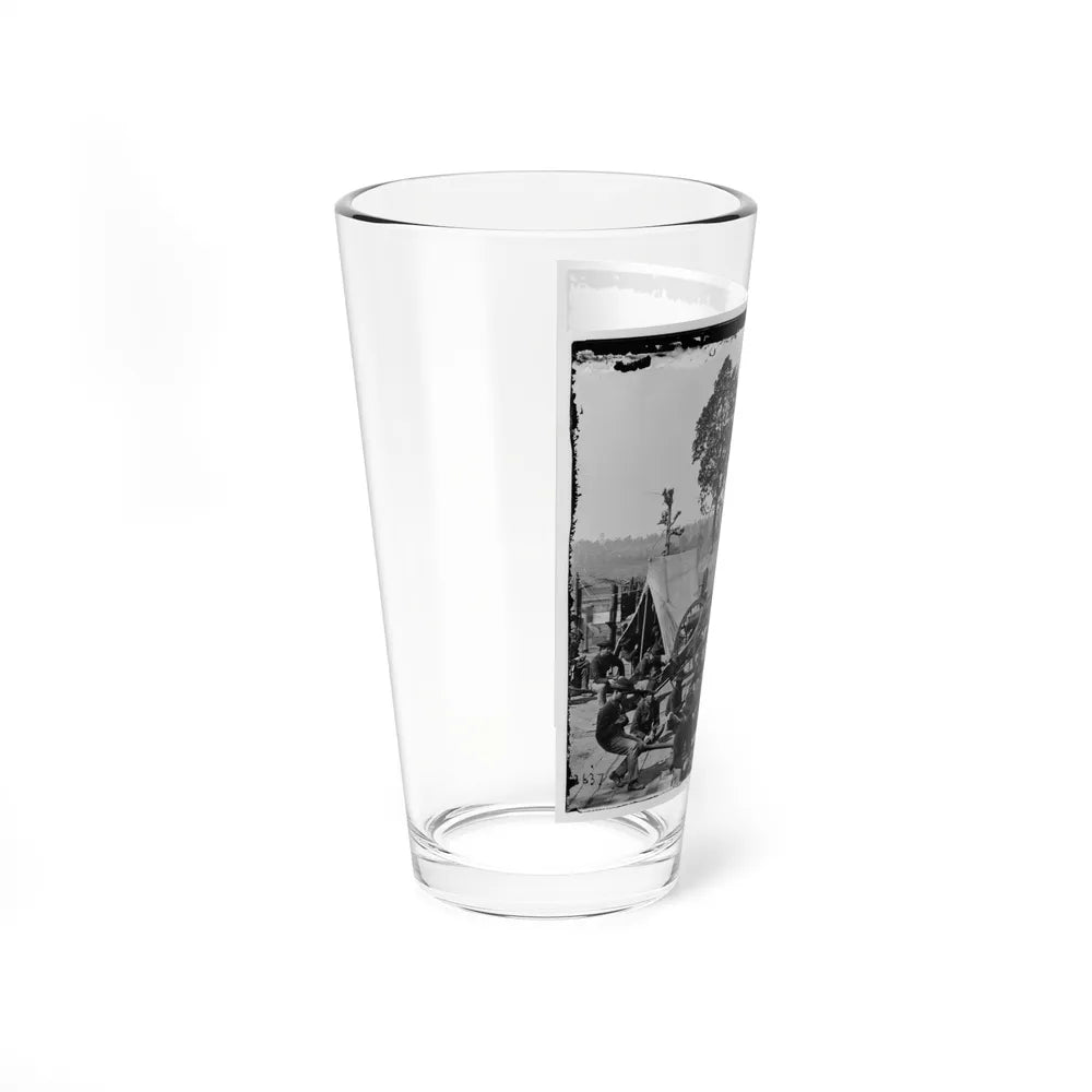 Atlanta, Ga. Federal Soldiers Relaxing By Guns Of Captured Fort (U.S. Civil War) Pint Glass 16oz-Go Mug Yourself