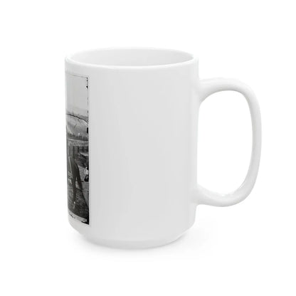 Atlanta, Ga. Gen. William T. Sherman On Horseback At Federal Fort No. 7 (U.S. Civil War) White Coffee Mug-Go Mug Yourself