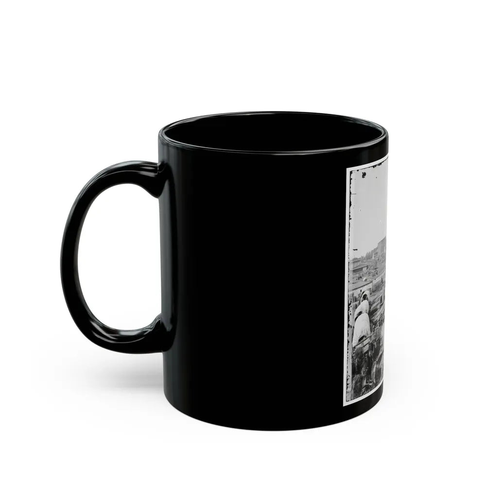 Atlanta, Ga. Railroad Depot; A Nearer View (U.S. Civil War) Black Coffee Mug-Go Mug Yourself