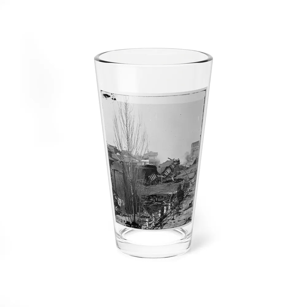 Atlanta, Ga. Ruins Of Depot, Blown Up On Sherman's Departure (U.S. Civil War) Pint Glass 16oz-16oz-Go Mug Yourself