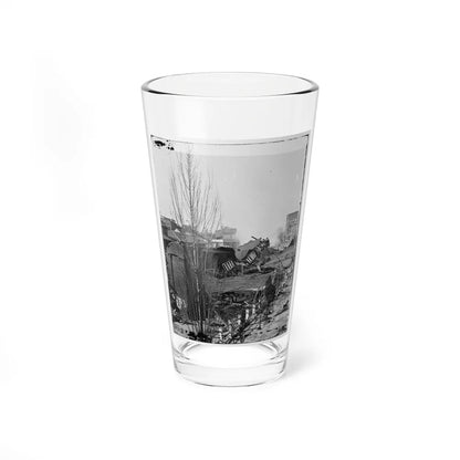 Atlanta, Ga. Ruins Of Depot, Blown Up On Sherman's Departure (U.S. Civil War) Pint Glass 16oz-16oz-Go Mug Yourself