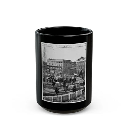 Atlanta, Ga. Trout House, Masonic Hall, And Federal Encampment On Decatur Street (U.S. Civil War) Black Coffee Mug-15oz-Go Mug Yourself