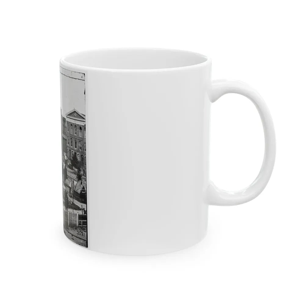 Atlanta, Ga. Trout House, Masonic Hall, And Federal Encampment On Decatur Street (U.S. Civil War) White Coffee Mug-Go Mug Yourself