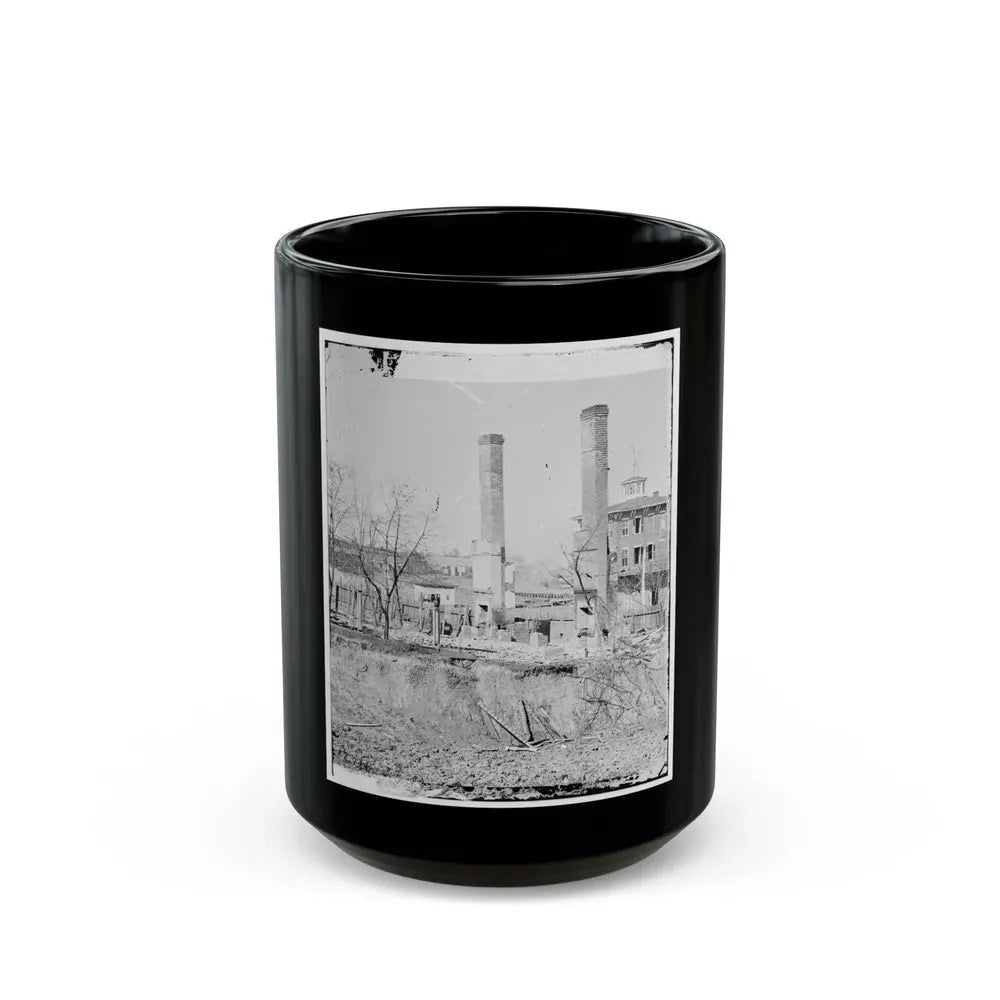 Atlanta, Georgia. Burned Building (U.S. Civil War) Black Coffee Mug 15oz - Go Mug Yourself