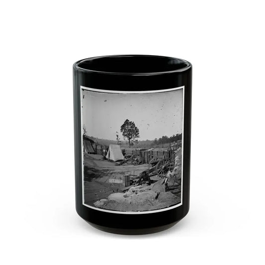 Atlanta, Georgia. Confederate Fort In Front Of Atlanta-2 (U.S. Civil War) Black Coffee Mug 15oz - Go Mug Yourself