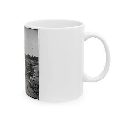 Atlanta, Georgia. Confederate Fort In Front Of Atlanta-2 (U.S. Civil War) White Coffee Mug - Go Mug Yourself