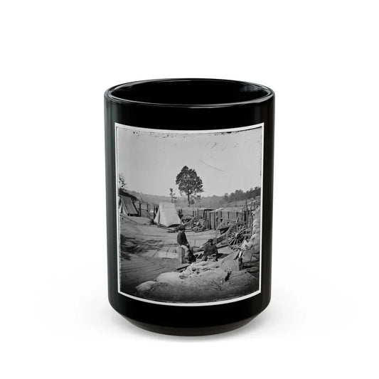 Atlanta, Georgia. Confederate Fort In Front Of Atlanta-3 (U.S. Civil War) Black Coffee Mug 15oz - Go Mug Yourself
