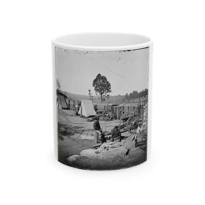 Atlanta, Georgia. Confederate Fort In Front Of Atlanta-3 (U.S. Civil War) White Coffee Mug 11oz - Go Mug Yourself