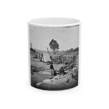Atlanta, Georgia. Confederate Fort In Front Of Atlanta-3 (U.S. Civil War) White Coffee Mug 11oz - Go Mug Yourself