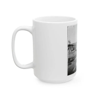 Atlanta, Georgia. Confederate Fort In Front Of Atlanta-3 (U.S. Civil War) White Coffee Mug - Go Mug Yourself