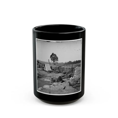 Atlanta, Georgia. Confederate Fort In Front Of Atlanta (U.S. Civil War) Black Coffee Mug 15oz - Go Mug Yourself