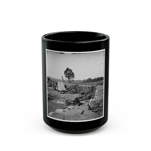 Atlanta, Georgia. Confederate Fort In Front Of Atlanta (U.S. Civil War) Black Coffee Mug 15oz - Go Mug Yourself