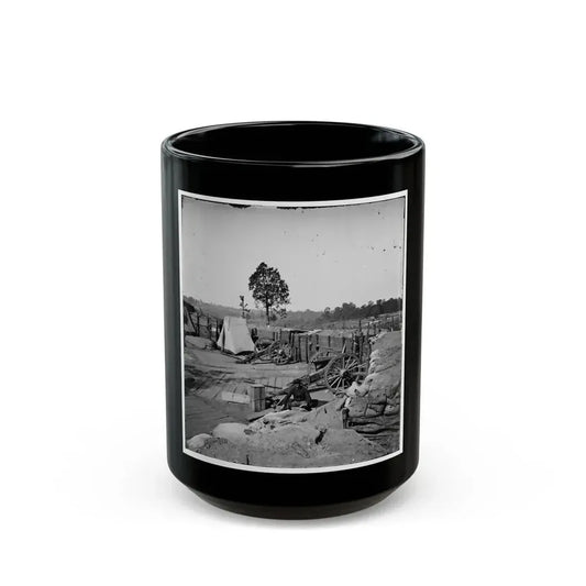 Atlanta, Georgia. Confederate Fort In Front Of Atlanta (U.S. Civil War) Black Coffee Mug 15oz - Go Mug Yourself