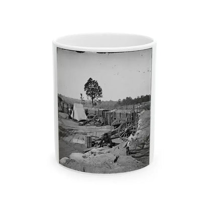 Atlanta, Georgia. Confederate Fort In Front Of Atlanta (U.S. Civil War) White Coffee Mug 11oz - Go Mug Yourself