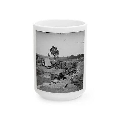 Atlanta, Georgia. Confederate Fort In Front Of Atlanta (U.S. Civil War) White Coffee Mug 15oz - Go Mug Yourself