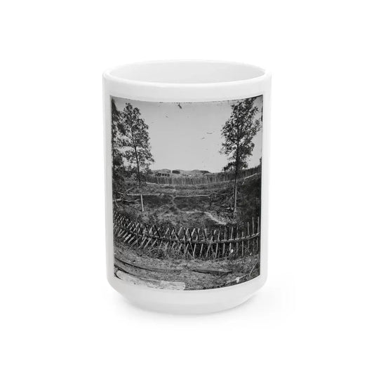 Atlanta, Georgia. Confederate Fortifications(2) (U.S. Civil War) White Coffee Mug 15oz - Go Mug Yourself