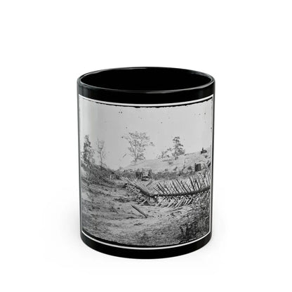 Atlanta, Georgia. Confederate Fortifications. (Shown Is Barnard's Wagon And Portable Darkroom) (U.S. Civil War) Black Coffee Mug 11oz - Go Mug Yourself