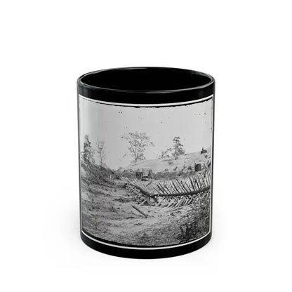 Atlanta, Georgia. Confederate Fortifications. (Shown Is Barnard's Wagon And Portable Darkroom) (U.S. Civil War) Black Coffee Mug 11oz - Go Mug Yourself