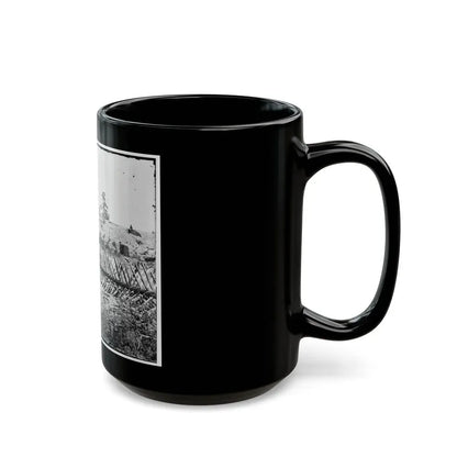 Atlanta, Georgia. Confederate Fortifications. (Shown Is Barnard's Wagon And Portable Darkroom) (U.S. Civil War) Black Coffee Mug - Go Mug Yourself